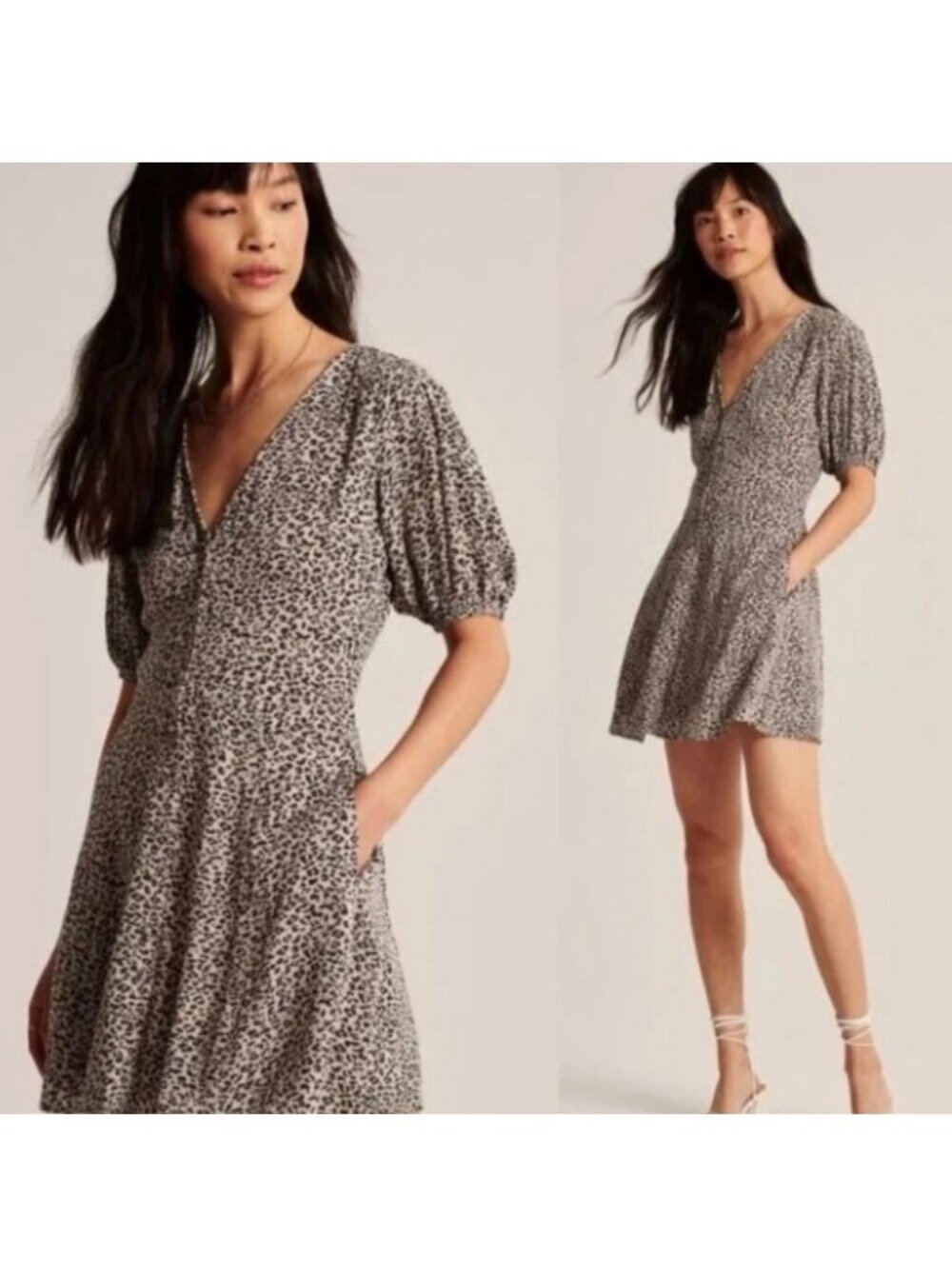 Abercrombie & Fitch Black and White Mini Dress
